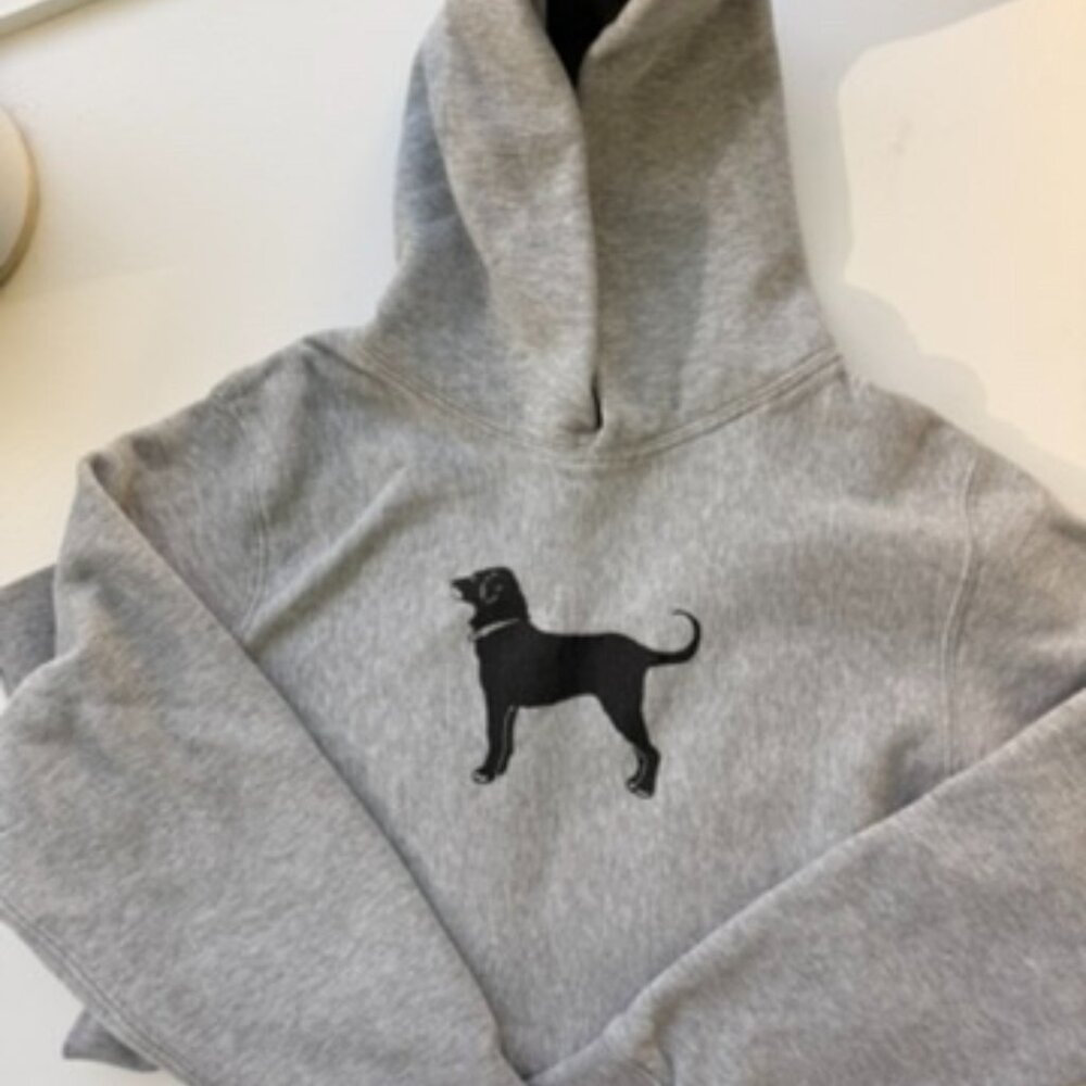 Black Dog Kids Gray Hoodie size Medium